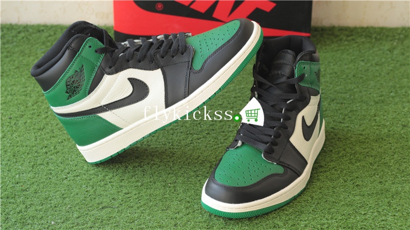 Authentic Air Jordan 1 High OG Pine Green